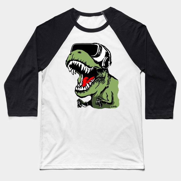 VR Trex Baseball T-Shirt by NewSignCreation